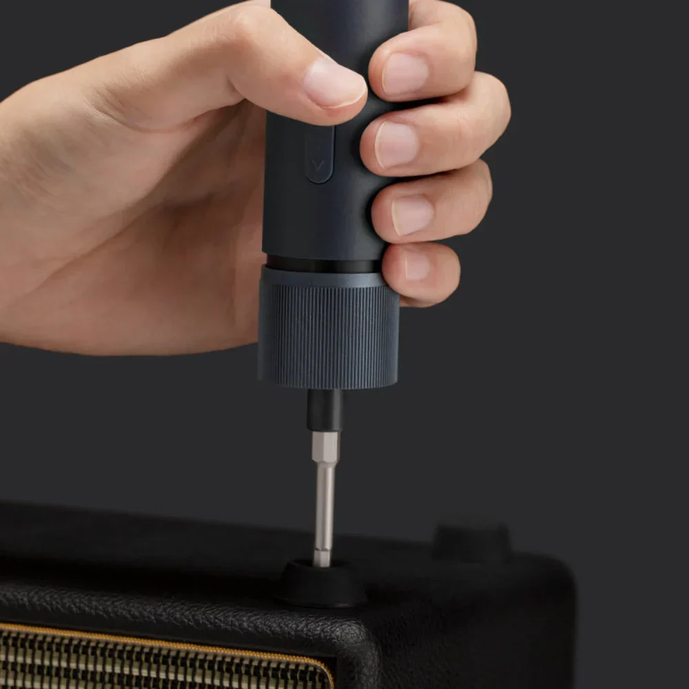 HOTO Electric Screwdriver Kit, 3.6V Cordless Screwdriver Set, Upgraded Capacity, Magnetic Case Lid, Mechanical Knob, 25 S2-steel Bits, 1500 mAh 800 Times, Manual & Electric, USB-C Charging, LED Light(HTE0028IE / QWLSD011) - Image 3