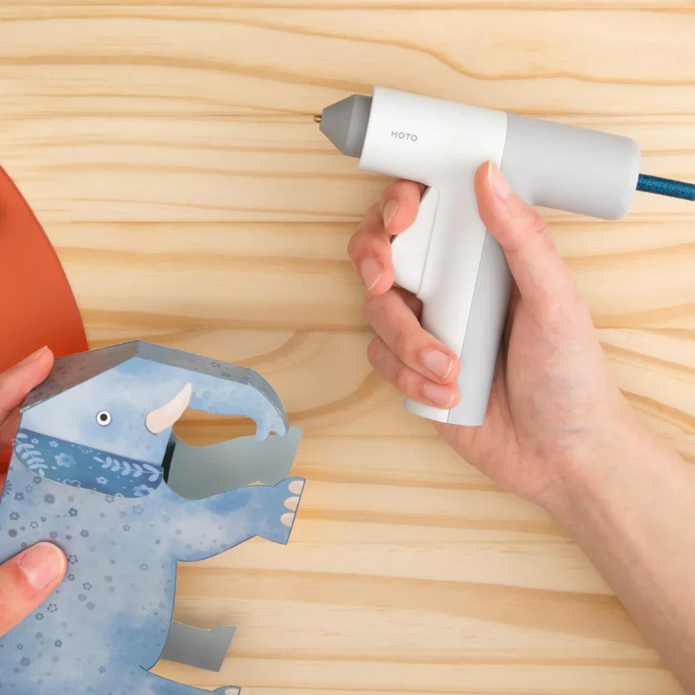 HOTO Lithium Glue Gun, Cordless Rechargeable Hot Melt Glue Gun with Fast Heating & Precision Nozzle | DIY, Crafts & Home Repair Tool (HTE0003GL / QWRJQ001) - Image 3
