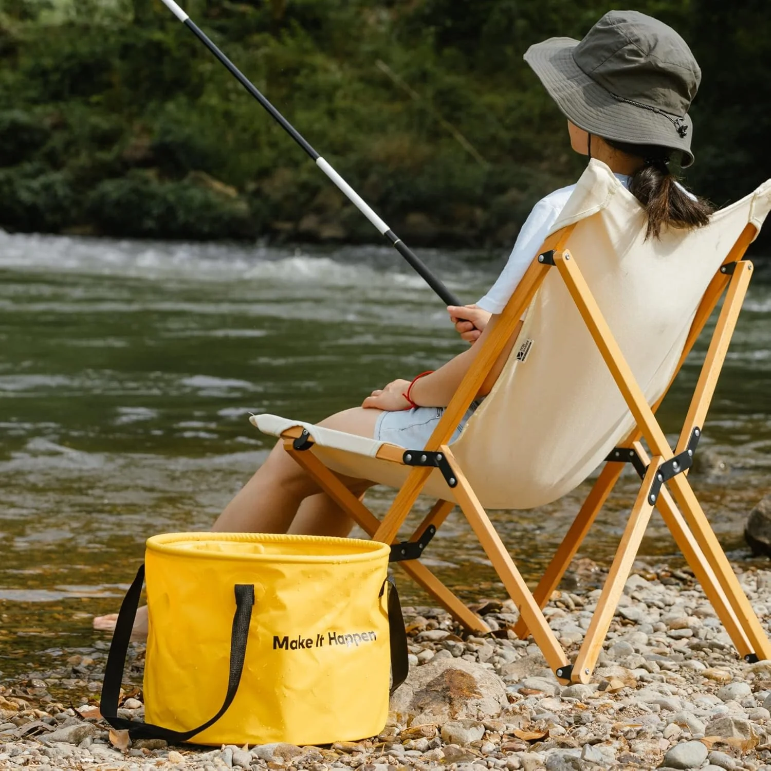 HOTO Outdoor Wash Kit – 20L Foldable Bucket, Sponge & Microfiber Cloth (HTT0027GL / QWOGJ002) - Image 4